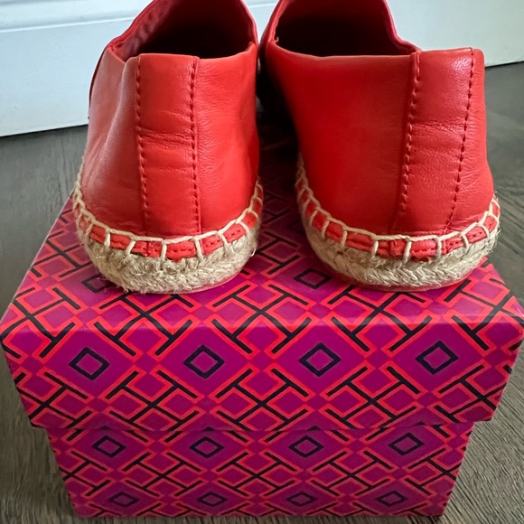 Tory Burch Coral Daley Leather Espadrilles Flats - Picture 8 of 8
